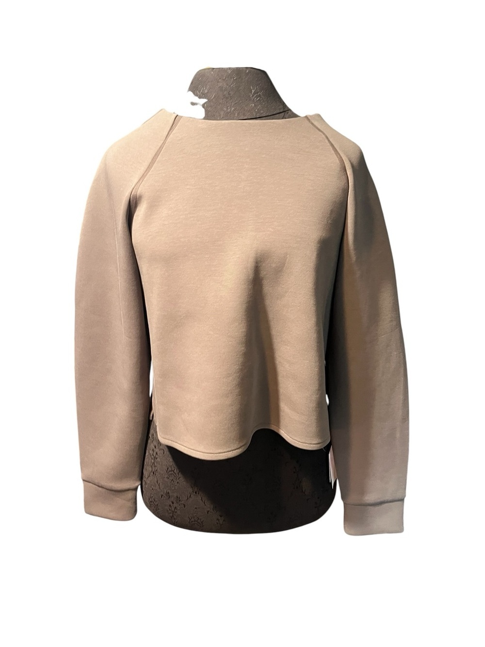 Chikazawa Lace Scuba Knit Gray Top New With Tag Medium